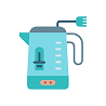 Electric kettle illustration.